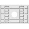Ekena Millwork Beaux Architectural Grade PVC Ceiling Medallion, 14"W x 9 3/8"H x 3"ID x 4 3/4"C x 1"P, One-Piece CMP14X9BX-03000 - alternate 1
